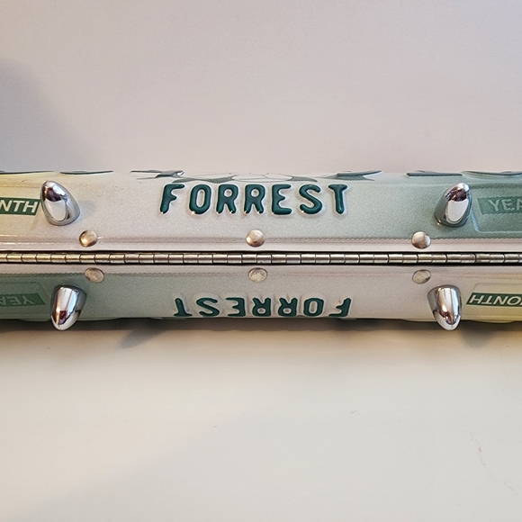 Rare Vintage Little Earth Mississippi License Plate Purse Swarovski Crystals - Picture 5 of 13